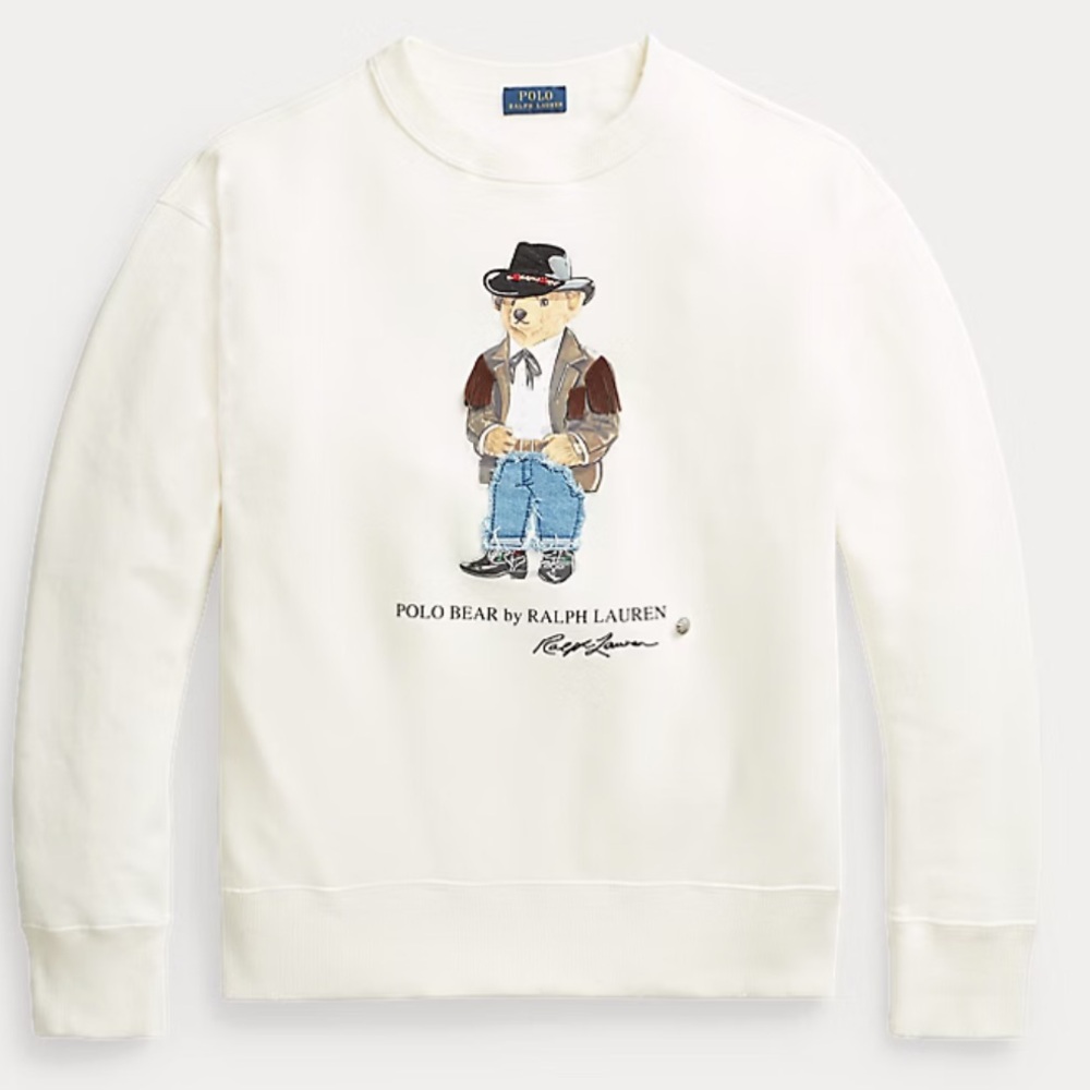 Polo Ralph Lauren Women’s Cowboy Polo Bear Sweatshirt - Picture 3 of 6
